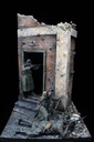 Handcrafted 135 Scale Stalingrad 1942 WWII Diorama – Realistic Battlefield Ruins Military Scene