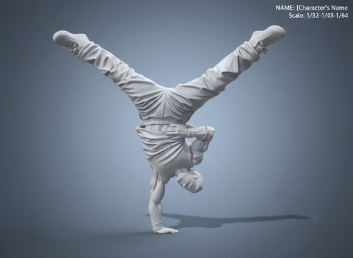 Người đàn ông hiphop nhảy chống tay