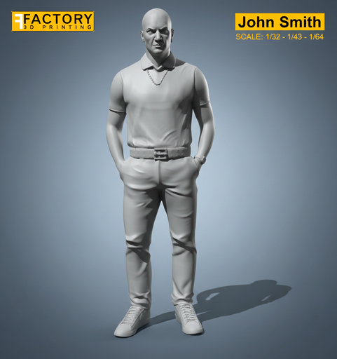 Người đàn ông đầu trọc đứng đút tay túi quần